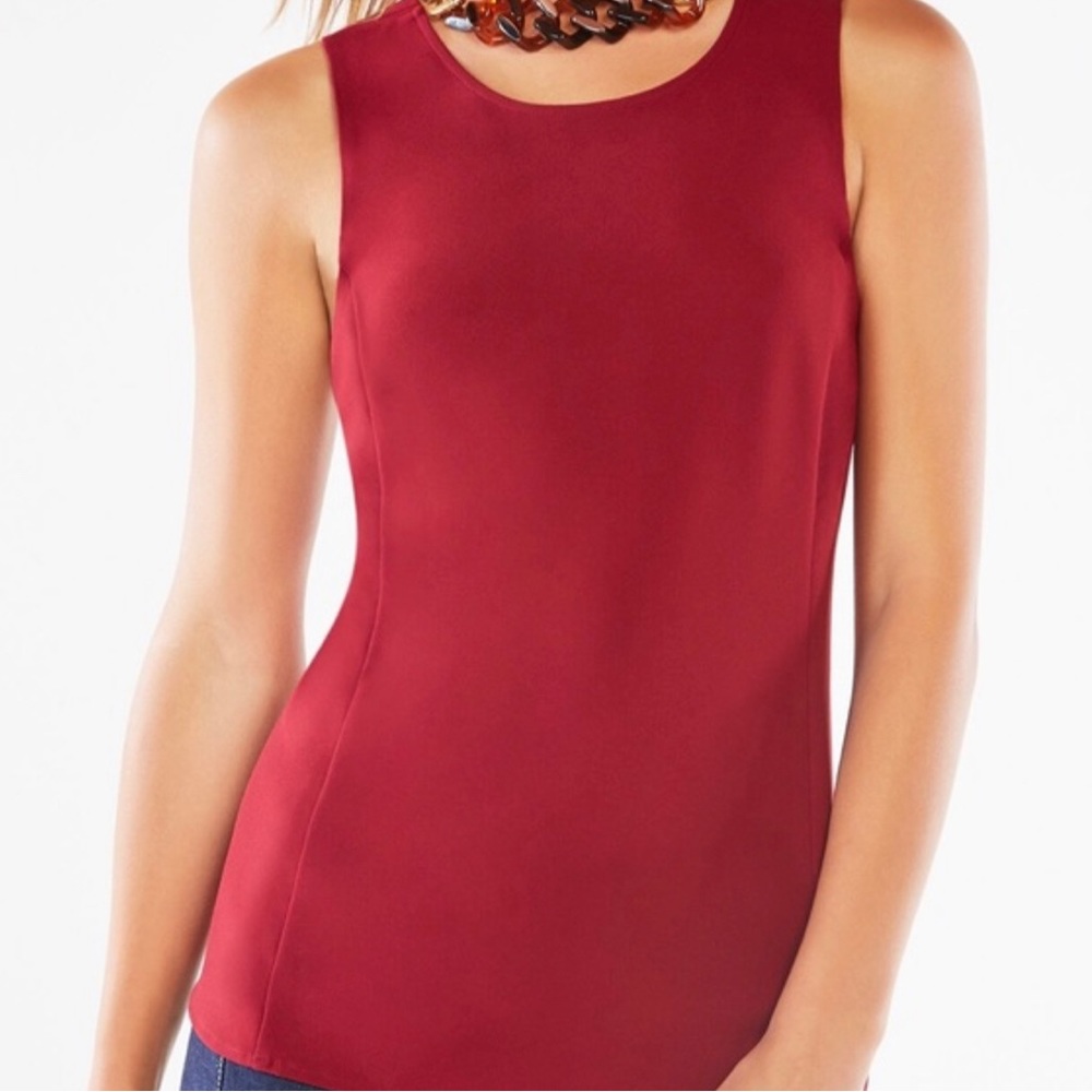 BCBGMaxAzria Ellin deep cranberry top